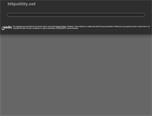 Tablet Screenshot of httputility.net